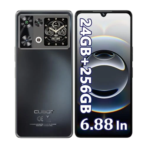 Offre limitee: CUBOT P90 Telephone Portable Android 15, 24Go RAM + 256Go ROM/1To MTK G100 Smartphone Pas Cher, Écran 6.88"&120Hz + 1,72" Arrière Téléphone Gaming, 5100mAh/18W, 64MP+16MP, 4G Doble SIM NFC OTG GPS de 189.99 EUR a 151.99 EUR (economie 20%)