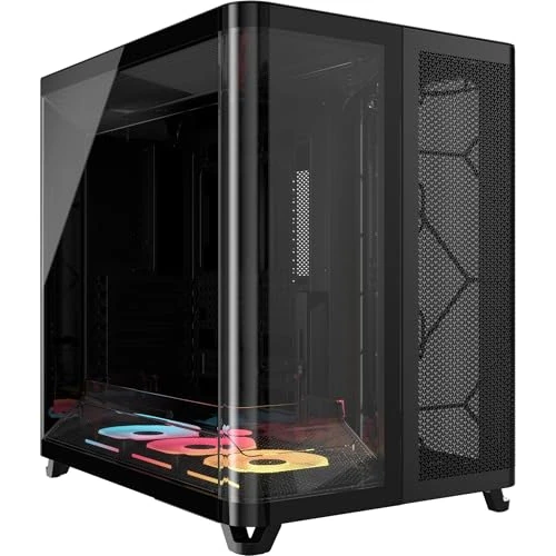 Offerta a tempo: CORSAIR AIR 5400 LX-R RGB iCUE LINK Case PC Panoramico Mid-Tower – Nero - 16% da 329.90 € a 277.39 €