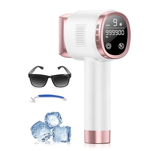 Limitiertes Angebot: Geräte Haarentfernung, Haarentfernung mit 9 Energiestufen, 999900 Lichtimpulse, Rose von 100.99 EUR auf 100.99 EUR (Spare 0%)