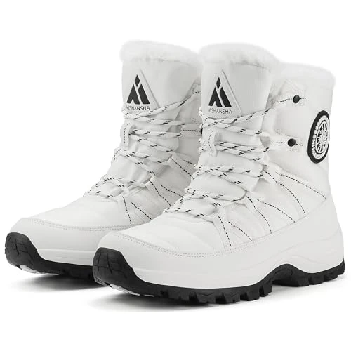 Oferta limitada: Mishansha Botas Mujer Invierno Botines Nieve Antideslizante Zapatos Calentitas Outdoor, Beige 39 de 57.99 EUR a 36.99 EUR (ahorro 36%)