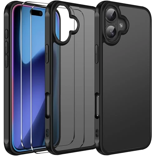 Oferta limitada: ivoler Funda para iPhone 17,con Protección De Dos Piezas, [Antigolpes Militar], Ultrafina, Trasera Translúcida Y Parachoques Reforzado, Negro de 8.95 EUR a 8.95 EUR (ahorro 0%)