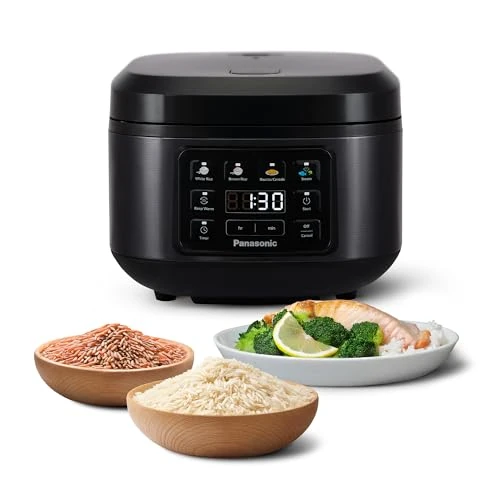 Oferta ograniczona: Panasonic SR-DA152KXE Automatic Rice Cooker with Steamer, Fuzzy Logic, Water Ratio Indicator, Dishwasher Safe, BPA Free, Keep Warm Function, Start Delay, Black z 390.51 PLN na 390.51 PLN (zniżka 0%)