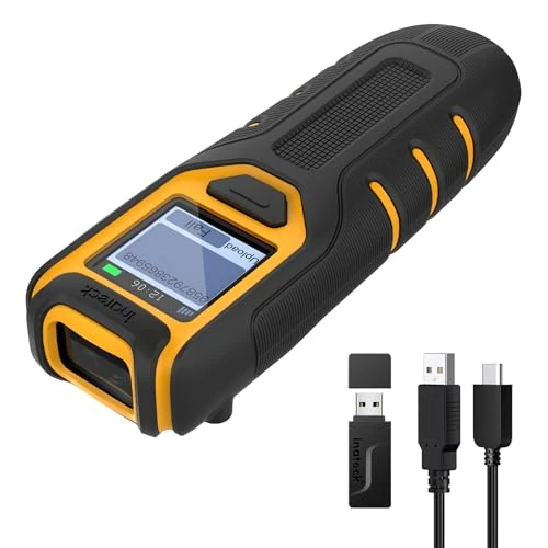 Limitiertes Angebot: Inateck Barcode Scanner Kabellos, Handscanner Bluetooth mit Bildschirm, Tragbarer 1D Code Scanner, 2,4 GHz Wireless, mit App und SDK, BCST-49 von 59.99 EUR auf 59.99 EUR (Spare 0%)