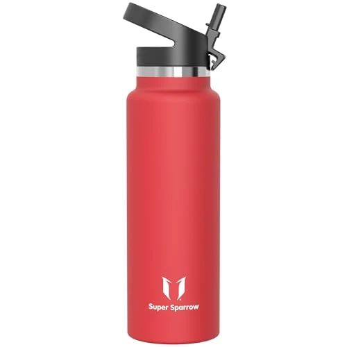Offerta a tempo: Super Sparrow Borraccia Termica 1.5L - SwivelSip Inox Bottiglia - Senza BPA Borracce Termiche, Borraccia Ergonomica per Bambini, Scuola, Sportiva, Bici, Campeggio, Palestra - 10% da 25.95 € a 23.38 €