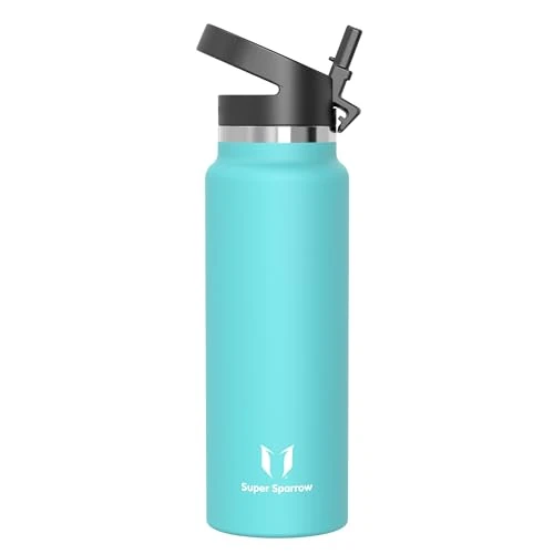 Offerta a tempo: Super Sparrow Borraccia Termica 1200ml - SwivelSip Inox Bottiglia - Senza BPA Borracce Termiche, Borraccia Ergonomica per Bambini, Scuola, Sportiva, Bici, Campeggio, Palestra - 14% da 22.95 € a 19.81 €