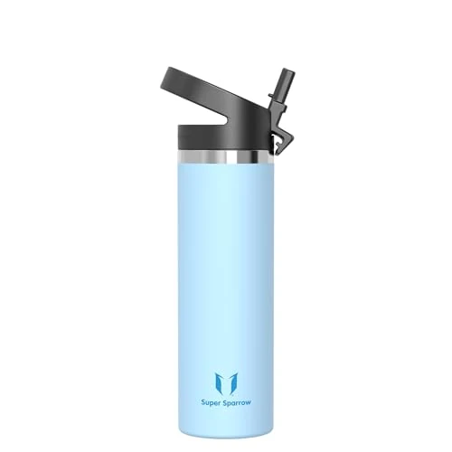 Offerta a tempo: Super Sparrow Borraccia Termica - 750ml - SwivelSip Inox Bottiglia - Senza BPA Borracce Termiche, Borraccia Ergonomica per Bambini, Scuola, Sportiva, Bici, Campeggio, Palestra - 31% da 19.95 € a 13.68 €
