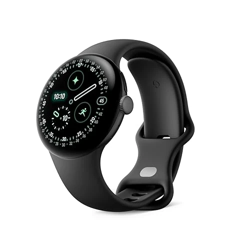 Limited-time offer: Google Pixel Watch 4 (41 mm) - Android smartwatch with Domed Display, Comprehensive Health and Fitness Tracking and Help from Gemini - Matte Black Aluminium Case - Obsidian Active Band - Wi-Fi from 349.00 GBP to 349.00 GBP (save 0%)
