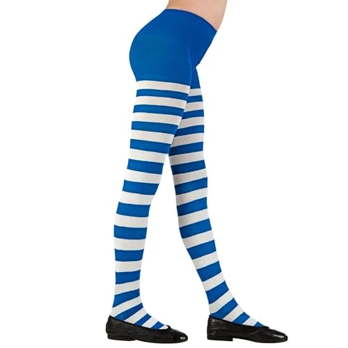 W WIDMANN MILANO Party Fashion - Collant a righe per bambini, accessori per costumi da strega, coccinella, ape, elfo, per tutti i giorni e molto altro ancora