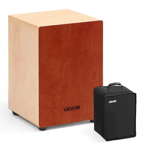 Zeitlich begrenztes Angebot: VEVOR Cajon, Kistentrommel mit internen Gitarrensaiten, leichte Drum-Box aus Holz, tragbares Trommel-Musikinstrument mit Reisetasche, abgerundeten Kanten, für Anfänger & Profis, 305x305x430 mm von 70.90 € auf 70.90 € (0.00% Ra