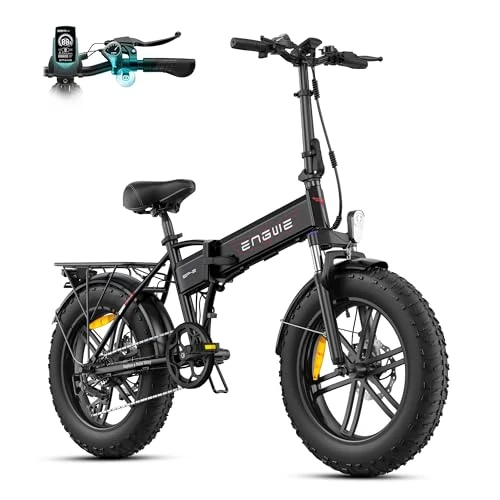 Oferta limitowana: ENGWE Rower Elektryczny dla Dorosłych Składany E-bike | 20''×4.0 Gruby Opona | Zdejmowanym Akumulatorem 48V 13Ah Maksymalny zasięg 120KM | 7-Biegowy EP-2 BOOST (Czarny) z 4489.00 zł na 4489.00 zł (oszczędź 0.00%)