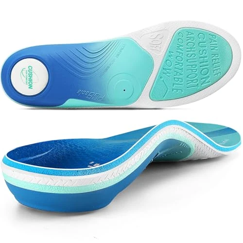 Offerta a tempo: PCSsole Solette Ortopediche Modello Migliorato con Cuscinetto in Bagassa - Supporto per Fascite Plantare, Piede Piatto e Tallonite - Comfort Tutto il Giorno - 45% da 34.99 € a 19.33 €