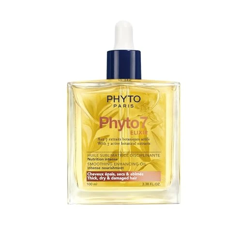 Offerta a tempo: Phyto Paris Phyto 7 Elixir - Olio Sublimante Disciplinante 100 ml - Capelli spessi, secchi e danneggiati - Cura multiuso, nutrizione intensa, disciplina e rifinisce - 99% di oli botanici naturali - 40% da 29.00 € a 17.47 €