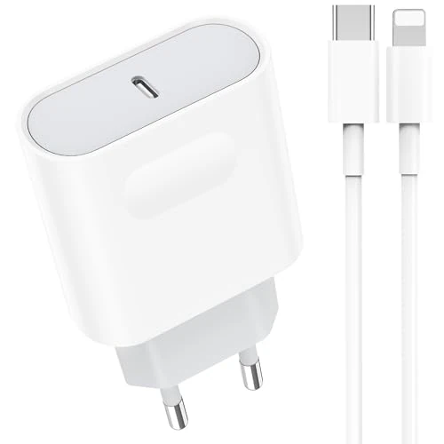 Trefard Oplader voor iPhone 14/14 Pro/14 Pro Max/14 Plus/13 12 11 SE Mini X XS XR, 25 W USB C snelstekker en 2 m wandkabel type C voedingsadapter