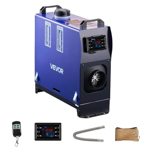 Limited offer: VEVOR Diesel Heater, 8KW, DC 12V/24V, All in One Portable Diesel Air Heater with Remote Control and LCD Display, Fast Heating Low Noise, 1.3 Gal Fuel Tank for Vehicles, RVs, Vans, Tractors and Trucks from 108.99 EUR to 85.39 EUR (save 22%)