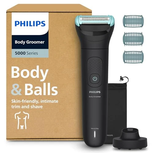 Offerta a tempo: Philips Bodygroom Serie 5000 - Rifinitore per uomo con Sistema a tripla protezione — 38% da 79,99 € a 49,99 €