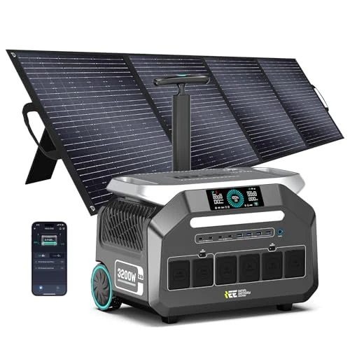 Oferta limitada: IEE 3200W Estacion de Energia Portatil P3200 con Panel Solar da 200W, 2048Wh Generador Solar, Batería LiFePO4, Carga Rápida en 1h, APP, 16 Puertos, Power Station para Camping, Caravana, Emergencias de 1099.00 € a 1099.00 € (ahorro 0.00%)