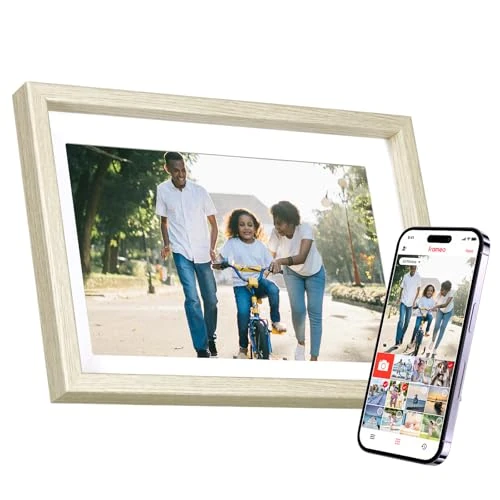 Offerta a tempo: Cornice Digitale Foto Rollei Smart Frame WiFi 108 10,1 Frameo Portafoto Digitale 32GB 1280x800 Schermo Tattile IPS Condivisione Istantanea di Foto e Video Legno Bianco Cornice-Digitale-Foto-Frameo - 48% da 129.00 € a 66.59 €