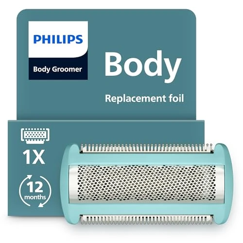 Tijdelijke aanbieding: Philips Bodygroomer Vervangend Scheerblad – met Triple Protect-scheersysteem, Glad en Zacht voor de Huid, 100% Doucheproof, Model BG2010/43 van 14.99 € naar 14.99 € (0.00% korting)