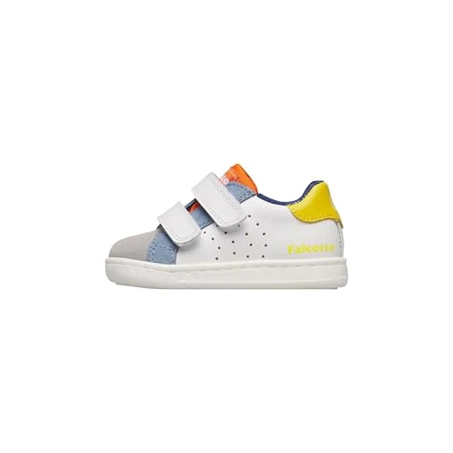 Offerta a tempo: Falcotto Sneakers in Pelle e Suede, Bianco-Grigio- 22 - 44% da 92.00 € a 51.89 €