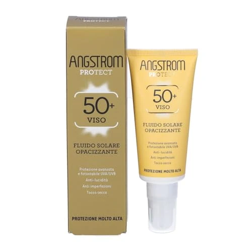 Angstrom Protect Fluido Viso Solare Opacizzante SPF50+, 50ml