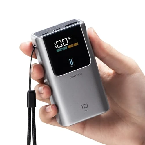 Oferta limitada: CUKTECH Power Bank Mini 10000mAh(2S1P) 55W Bateria Externa Carga Rapida Cargador Portatil LED Display, Powerbank para iPhone 17 16 15 14 13 Pro MAX/AirPods/Samsung/Xiaomi/Huawei etc de 35.99 EUR a 35.99 EUR (ahorro 0%)