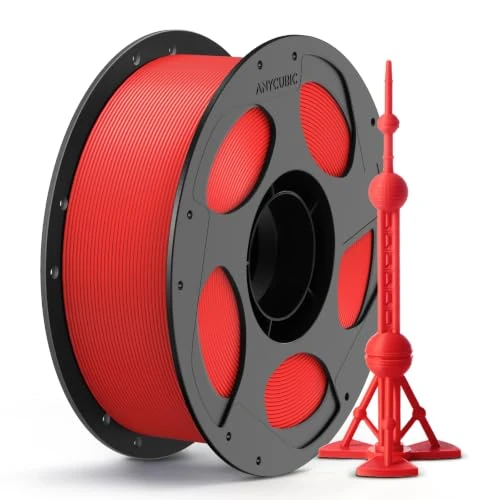 Tijdelijke aanbieding: ANYCUBIC PLA+ filament 1,75 mm met chip 1 kg glanzend rood van 22.08 € naar 22.08 € (0.00% korting)