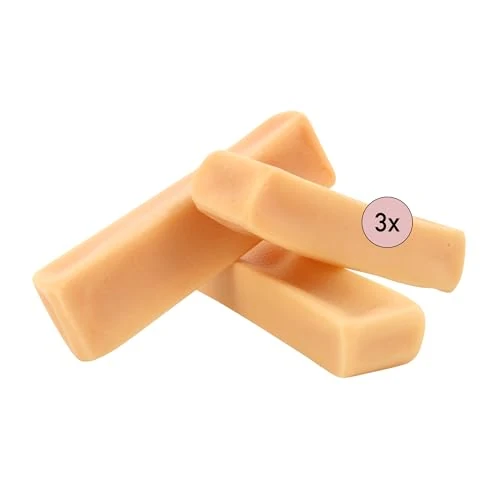 Offerta a tempo: Kauies formaggio da masticare – 100% naturale per cani in latte vaccino fresco, ricco di proteine, senza lattosio, senza glutine, cura dentale, realizzato a mano in Germania, taglia M (3 x 75 g) per - 3% da 10.36 € a 10.03 €