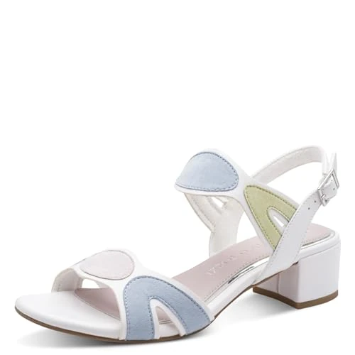 Oferta limitada: MARCO TOZZI Sandale 2-28282-46, Mujer, Blanco Multicolor, 37 EU de 49.95 € a 49.95 € (ahorro 0.00%)