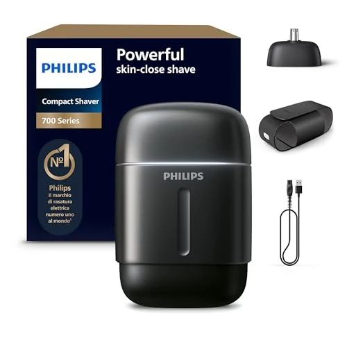 Oferta ograniczona: Philips Shaver 700 — kompaktowa golarka elektryczna, system Lift & Cut, podwójne ostrza SteelPrecision, głowice Flex 4D, golenie na mokro i na sucho, trymer do nosa, etui podróżne, model S792/06 z 424.96 EUR na 424.96 EUR (znizka 0%)