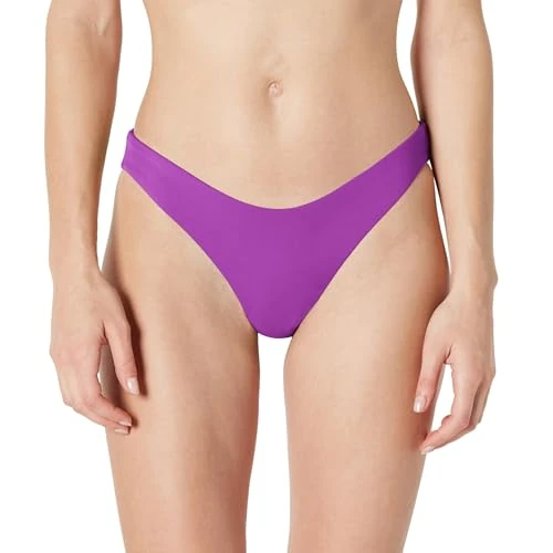 Limited-time offer: Amazon Essentials Women's High-Leg Swim Bikini Bottom, Violet, Small from $15.40 to $15.40 (save 0.00%)
