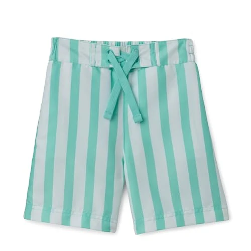 Offerta a tempo: Amazon Essentials Shorts da Bagno ad Asciugatura Rapida, Pantaloncini da Bagno Bambini e Ragazzi, Striscia Verde Menta Brillante, 3 Anni - 0.00% da 11.70 € a 11.70 €