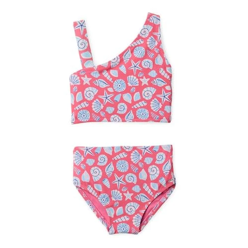 Offerta a tempo: Amazon Essentials Set Bikini Due Pezzi Monospalla Bambine e ragazze, Conchiglie Rosa Acceso, 5 anni - 0.00% da 12.76 € a 12.76 €