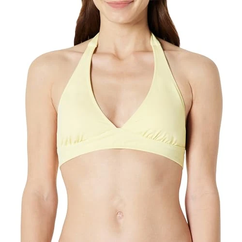 Zeitlich begrenztes Angebot: Amazon Essentials Damen Bikini-Oberteil mit Nackenband, Leichter Halt, Bademode, Hellgelb, 38 von 24.70 € auf 22.70 € (8% Rabatt)