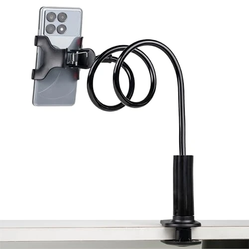 TT-MOTIVE - Soporte para teléfono móvil de mesa, soporte flexible, robusto y ajustable para smartphone