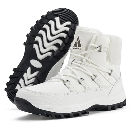 Oferta limitada: Mishansha Botas de Nieve Mujer Forradas Calentitas Zapatos de Invierno Botines, Blanco 40 de 54.99 EUR a 35.99 EUR (ahorro 35%)