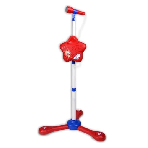Offre limitée : Bontempi | Microphone sans Fil avec Support Réglable, pour Enfants, Effets Lumineux, Support Smartphone, 107x47x19 cm de 27.66 € à 27.66 € (0.00% de remise)