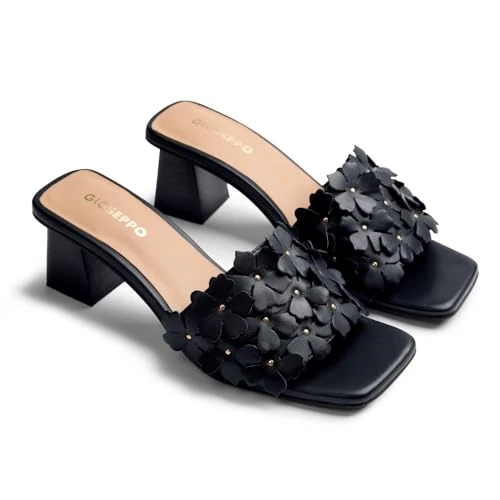 Oferta limitowana: GIOSEPPO TANGUB, damska otwarta pięta, czarna, 39 EU z 302.16 zł na 302.16 zł (oszczędź 0.00%)