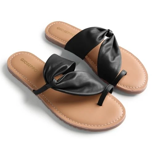 Zeitlich begrenztes Angebot: GIOSEPPO Damen Kiserian Offene Ferse, schwarz/weiß, 38 EU von 49.40 € auf 49.40 € (0.00% Rabatt)