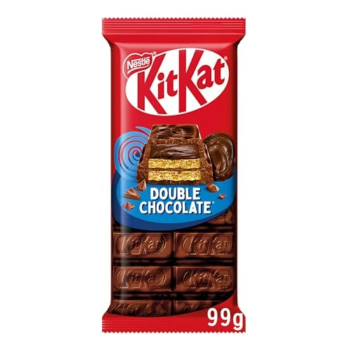 Offerta a tempo: KITKAT Doppio Cioccolato Tavoletta Wafer ricoperta di Cioccolato 99g - 22% da 2.79 € a 2.19 €