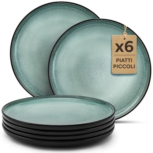 Tijdelijke aanbieding: Twinzee 6 Sage Dessertborden - Magnetron- en Vaatwasmachinebestendig - Rivièra Collectie Tafelservies van 39.99 EUR naar 39.99 EUR (korting 0%)