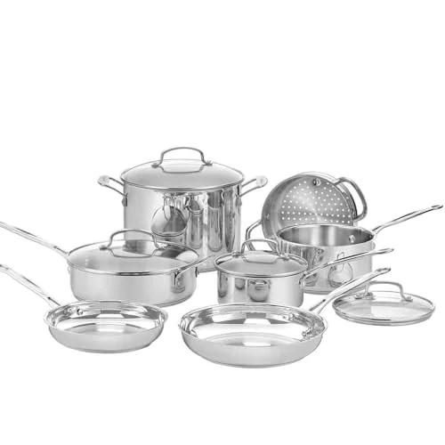 Oferta limitada: Cuisinart® Chef’s Classic™ batería de cocina 11 piezas | Inducción | Base de aluminio | Mangos Cool Grip™ | Medición integrada | Lavavajillas | Acero inoxidable de 249.90 EUR a 149.99 EUR (ahorro 40%)