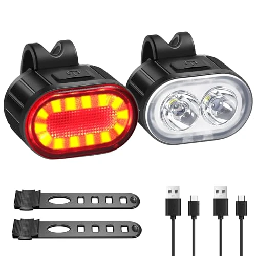 Offerta a tempo: Blendura Luci Bicicletta LED Anteriore e Posteriore, USB Ricaricabile IPX4 - 8% da 12.99 € a 11.99 €