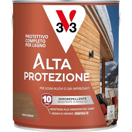 Offerta a tempo: V33 Protettivo Completo per Legno Alta Protezione all'Acqua Noce Medio 2,5L - 34% da 59.93 € a 39.29 €