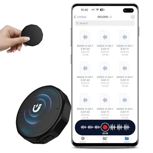 Oferta limitada: NekSide Grabadora de Voz Magnética de 64 GB y 1800 h - Mini Grabadora de Voz con Reducción de Ruido DSP 4.0 AI - Grabadora de Audio Portátil con Función OTG - Grabadora para Reuniones y Conferencias de 55.99 EUR a 33.99 EUR (ahorro 39%)