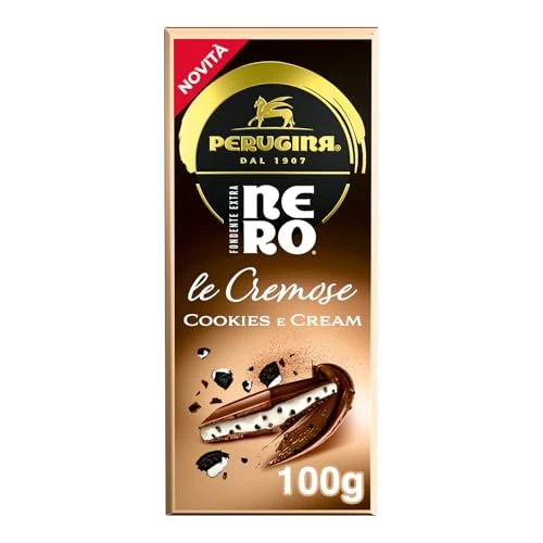 Offerta a tempo: PERUGINA NERO Cookies&Cream Tavoletta Cioccolato Fondente Ripiena 100g - 16% da 3.29 € a 2.76 €