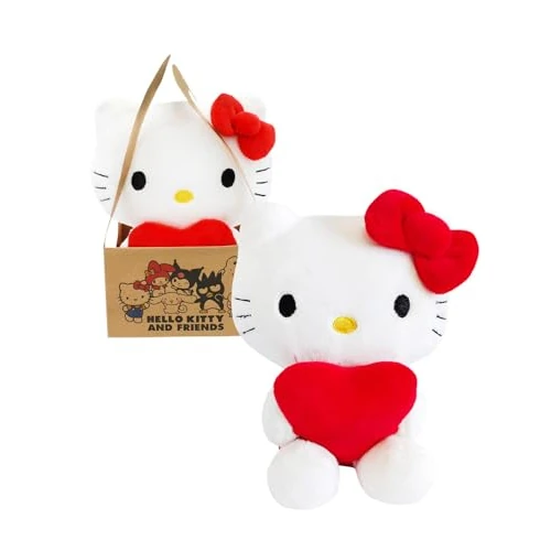 Joy Toy - Hello Kitty Corazón Peluche 14 cm en Bolso de cartón
