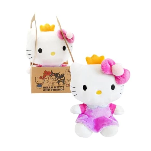 Joy Toy - Hello Kitty Princesa Peluche 14 cm en Bolso de cartón