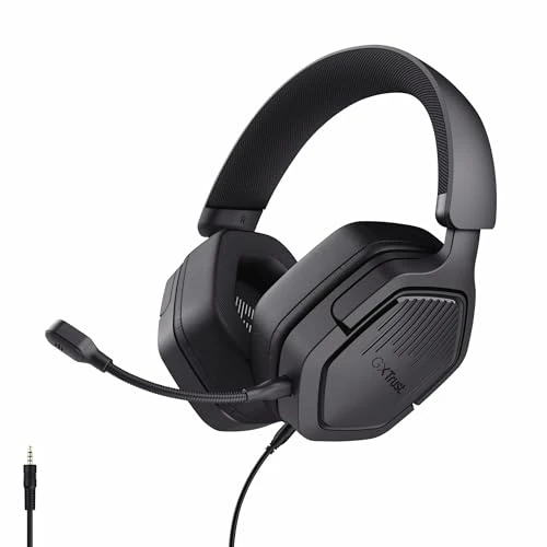 Oferta limitada: GXTrust 1492 Ravox Cascos Gaming PS5 PS4 PC Switch Xbox Mobile, Enchufe 3,5 mm, Altavoces 50mm, Diadema Acolchada, Orejeras Basculantes, Auriculares con Cable Over-Ear para Juegos, Negro de 29.99 EUR a 22.99 EUR (ahorro 23%)