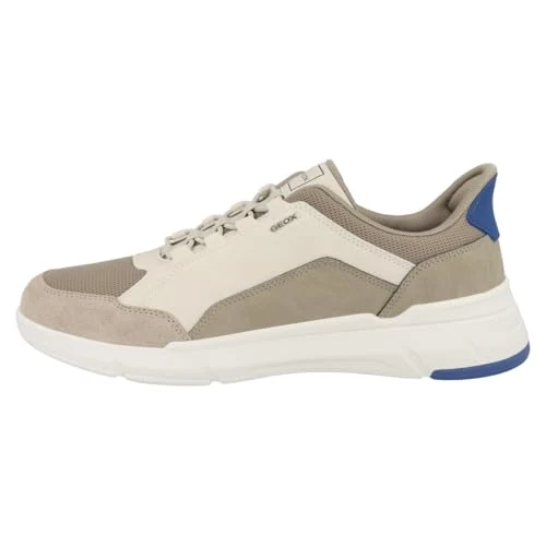 Offerta a tempo: Geox Scarpe da Ginnastica da Uomo, U VITTOUR A, Colore Bianco/Sabbia, 41 EU - 0.00% da 58.94 € a 58.94 €