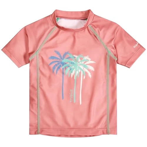 Offre limitée : Playshoes Chemise de Bain Unisexe pour Enfants Rash Guard, Palmiers coralliens, 134-140 de 25.99 € à 25.99 € (0.00% de remise)